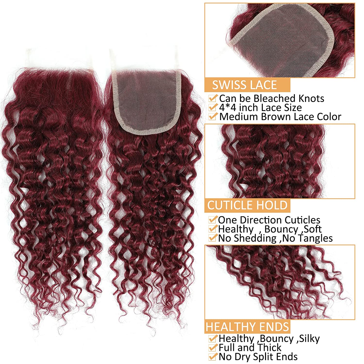 12A Water Wave Bundles With Fr - Deep Wave 3 Bundles With Closure 评论和价格