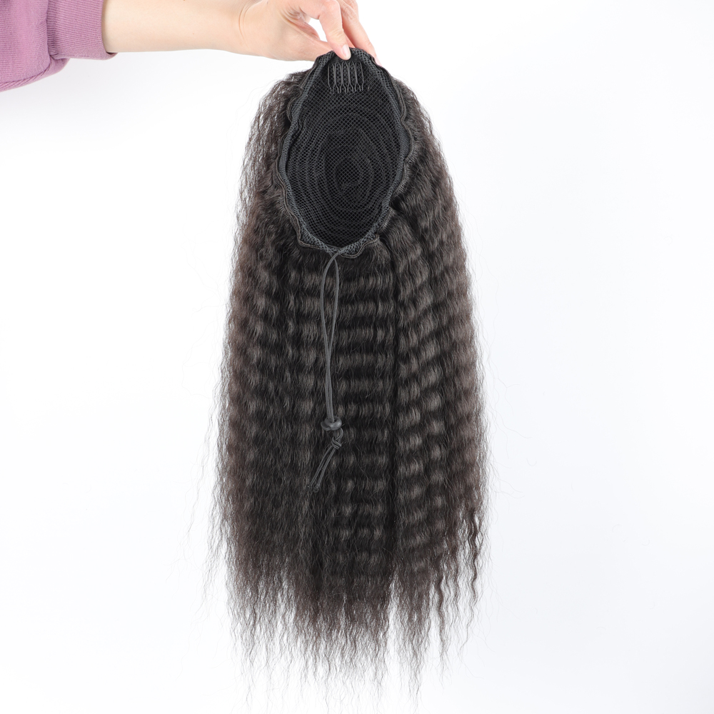 Fake Synthetic Drawstring Pony - Drawstring Afro Curly Puff Ponytail 评论和价格