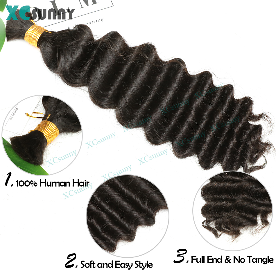 Bulk Human Hair For Braiding D - Water Wave Bulk Human Hair For Braiding 评论和价格