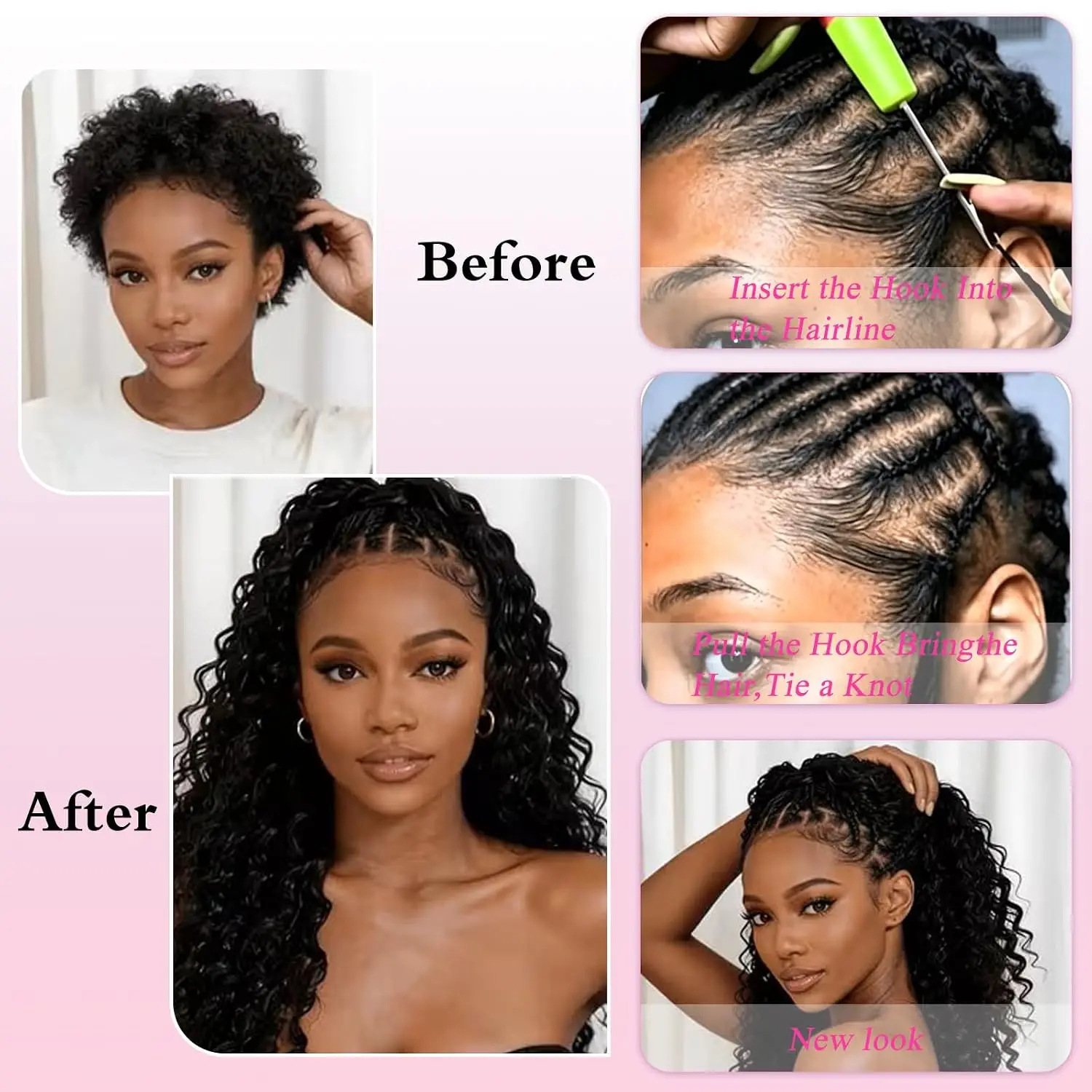 Natural Black Deep Wave Feathe - Hair Bundles 评论和价格