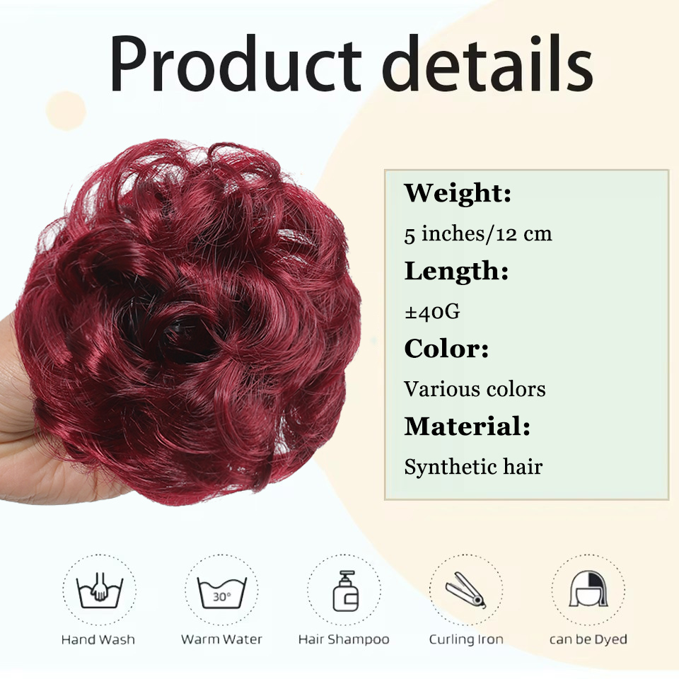 AOSIQUEE Synthetic Chignon Mes - Claw Clip Messy Bun Hair Piece 评论和价格