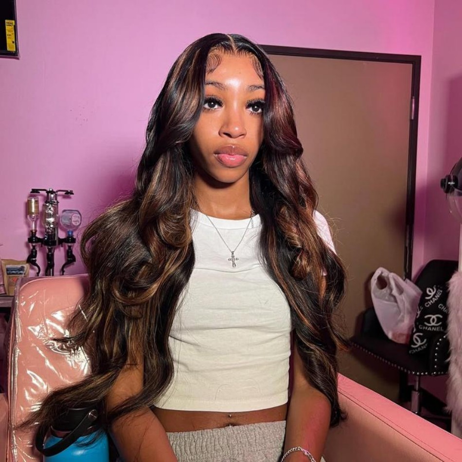P1B30 Highlight Ombre Body Wav - Lace Front Wigs 评论和价格