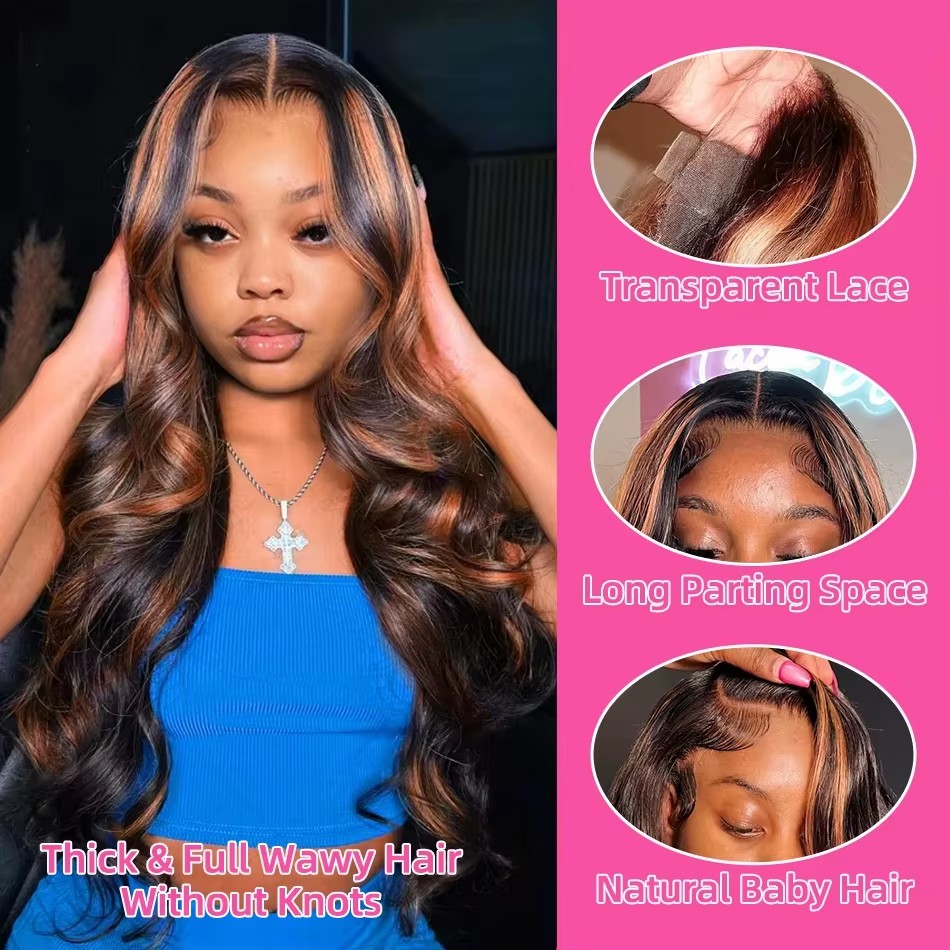Highlight Ombre 13x4 Lace Fron - Lace Front Wigs 评论和价格