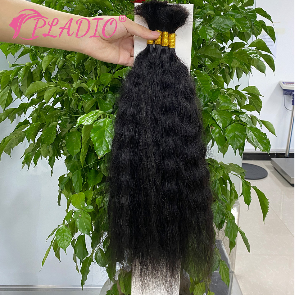 100G Wet and Wavy Bulk Hair Ex - Water Wave Bulk Human Hair For Braiding 评论和价格
