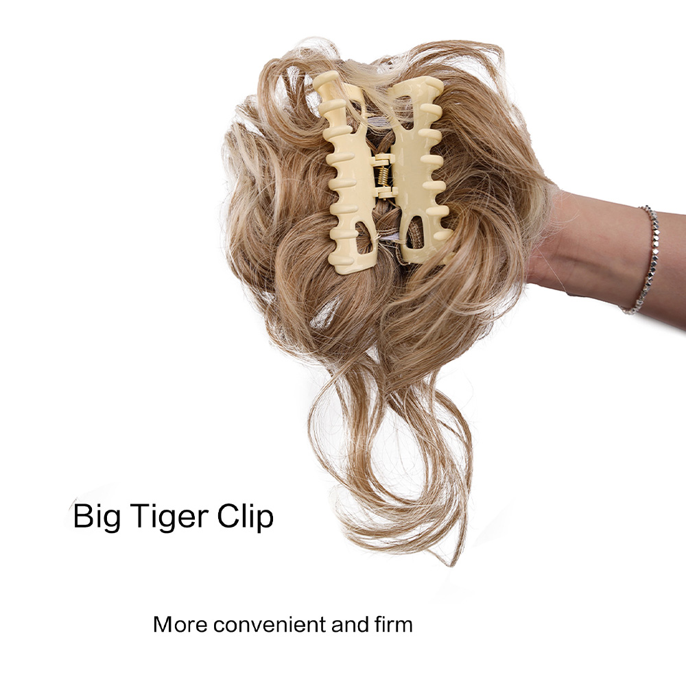 Synthetic Messy Bun Hair Piece - Claw Clip Messy Bun Hair Piece 评论和价格