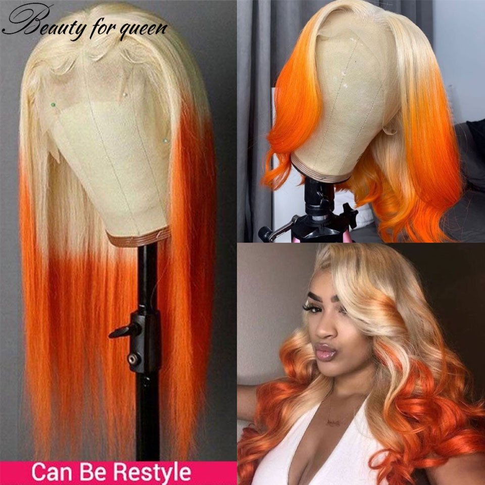 Ginger 613 Orange Body Wave Tr - 613 Blonde Body Wave Lace Front Wig 评论和价格