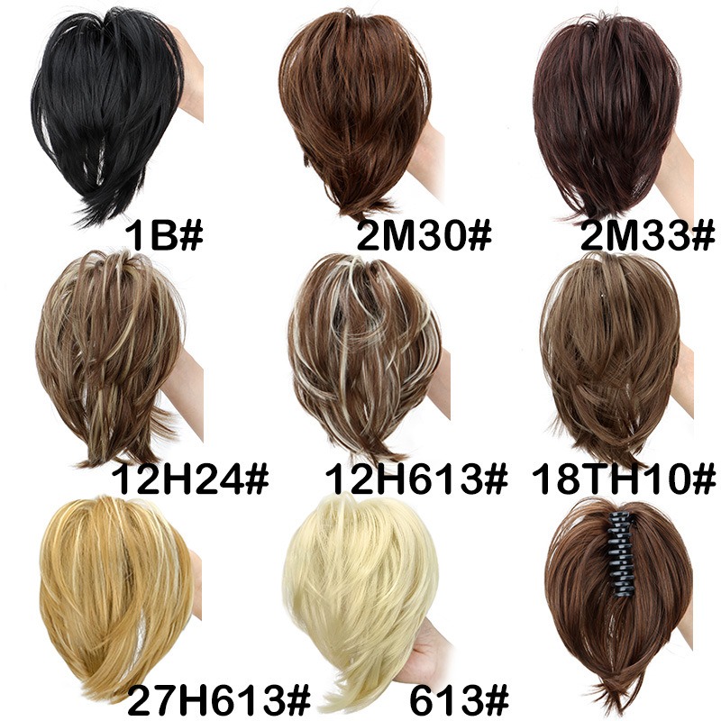Synthetic Hair Piece Claw Clip - Claw Clip Messy Bun Hair Piece 评论和价格