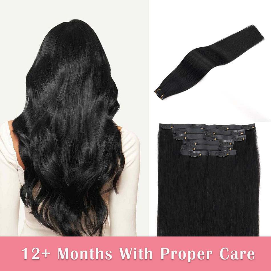 Seamless Clip in Hair Extensio - Seamless Clip In Hair Extensions Human Hair 评论和价格