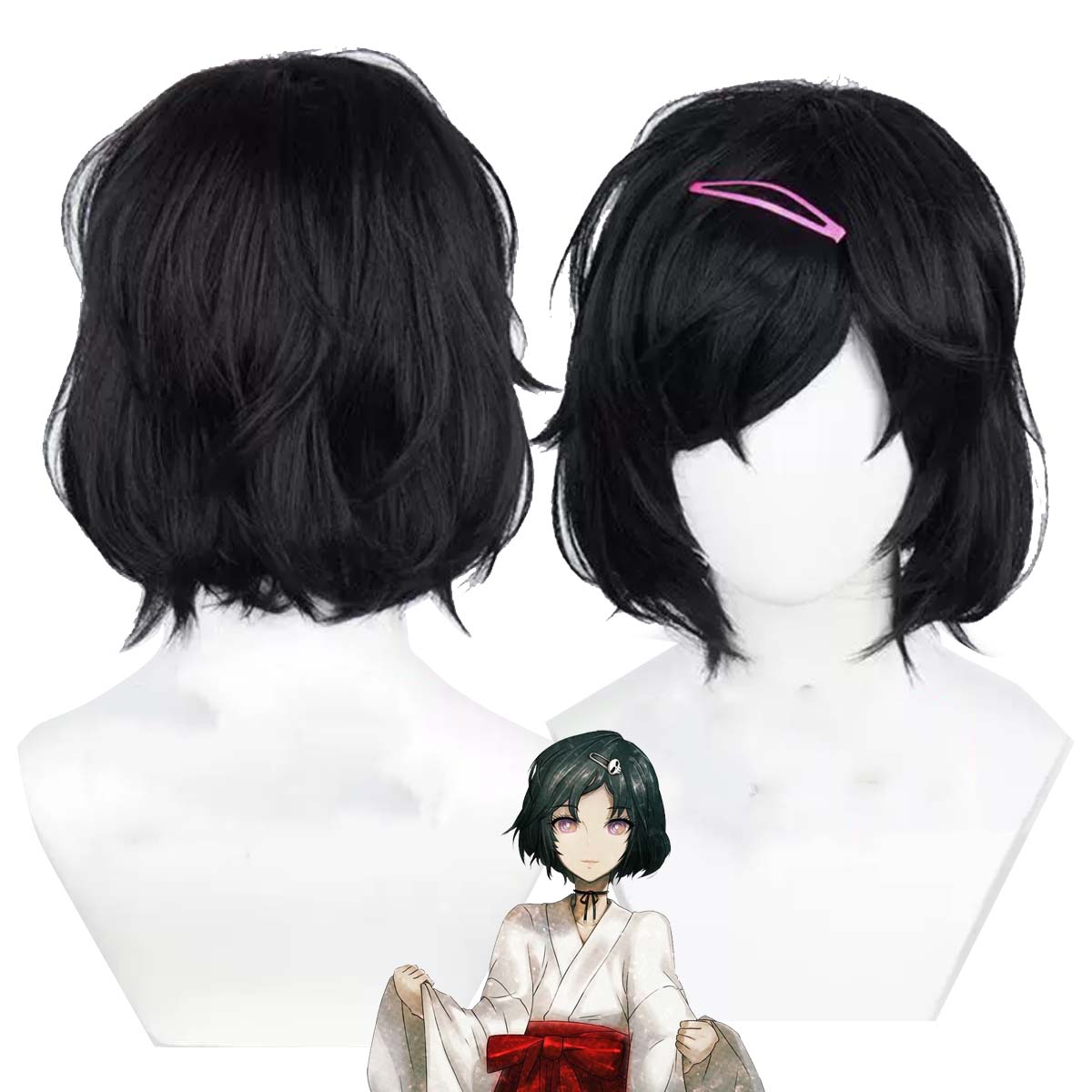 Women Anime Steins Gate Cospla - Synthetic Braided Wigs For Black Women 评论和价格