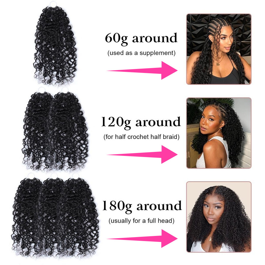 Natural Deep Wave Feather Croc - Hair Bundles 评论和价格