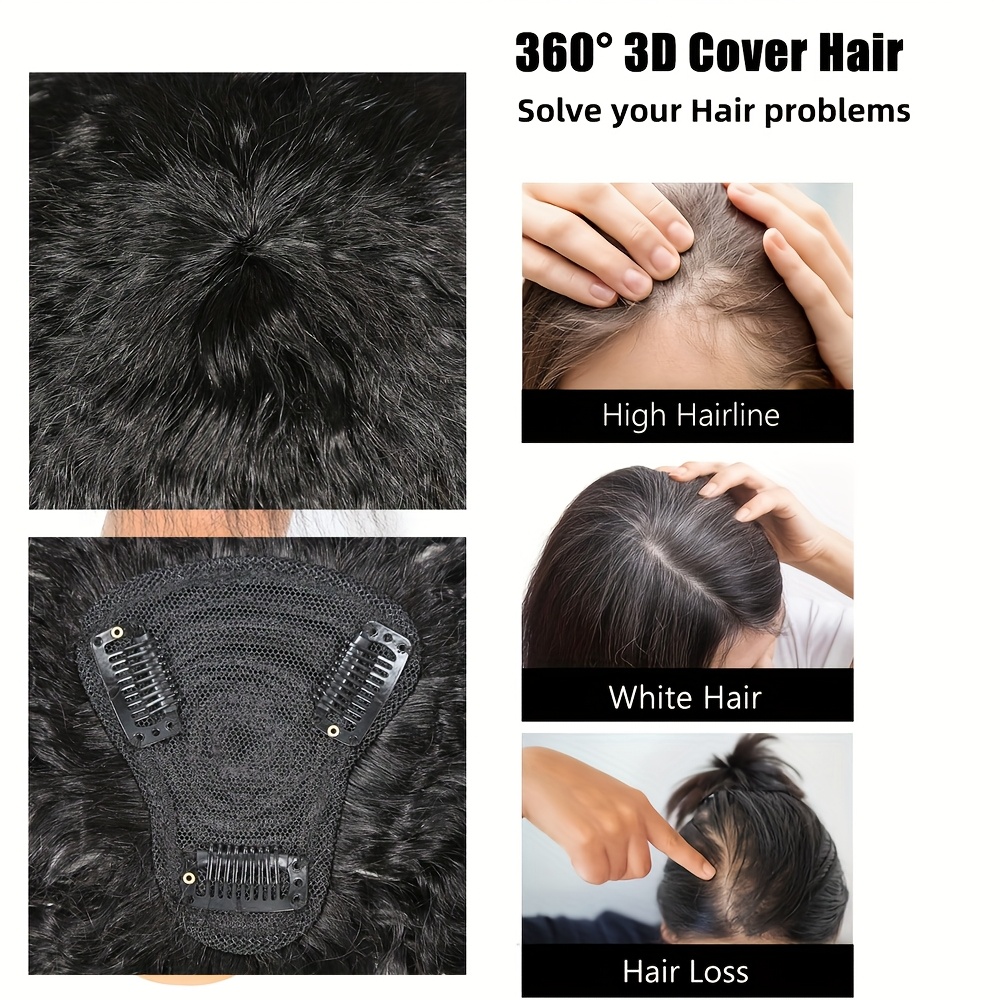 Kinky Straight Topper Hair wit - Hair Clips 评论和价格