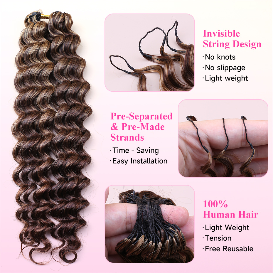 Miracle Knots Feather Crochet  - Hair Bundles 评论和价格