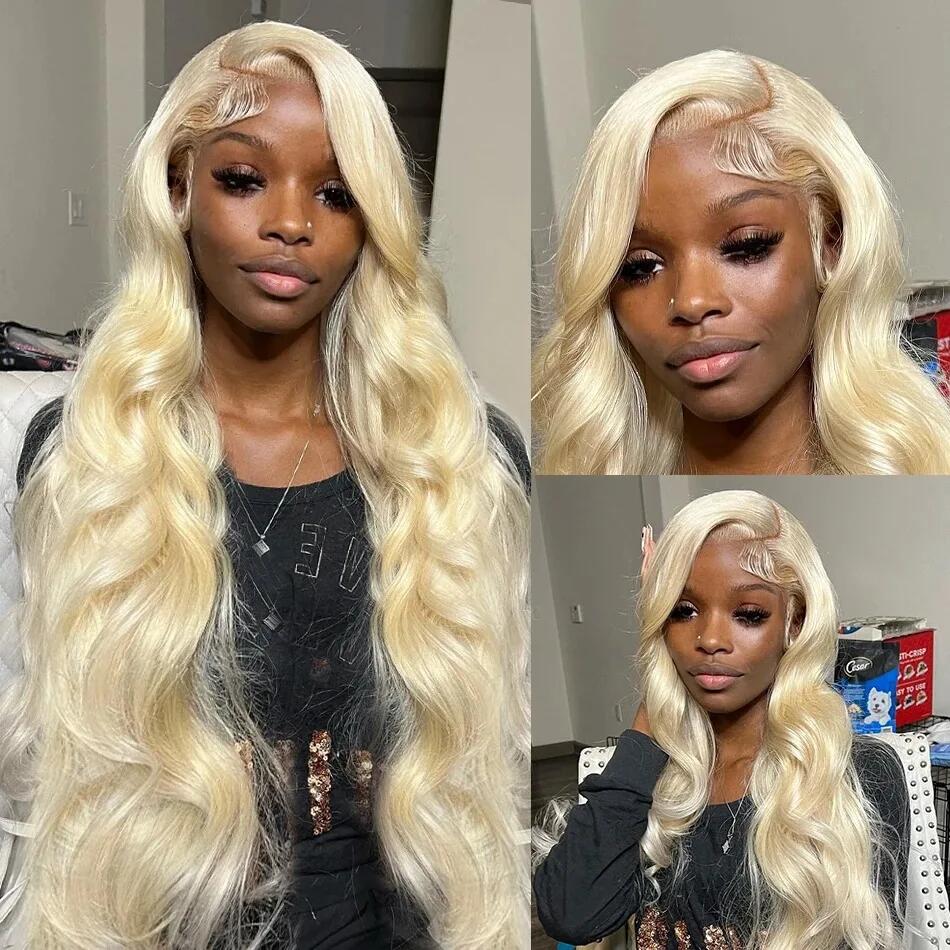 613 Blonde 13x6 HD Transparent - 613 Blonde Body Wave Lace Front Wig 评论和价格