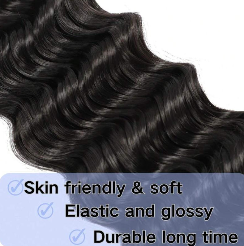 No Weft Human Braiding Hair Bu - Water Wave Bulk Human Hair For Braiding 评论和价格