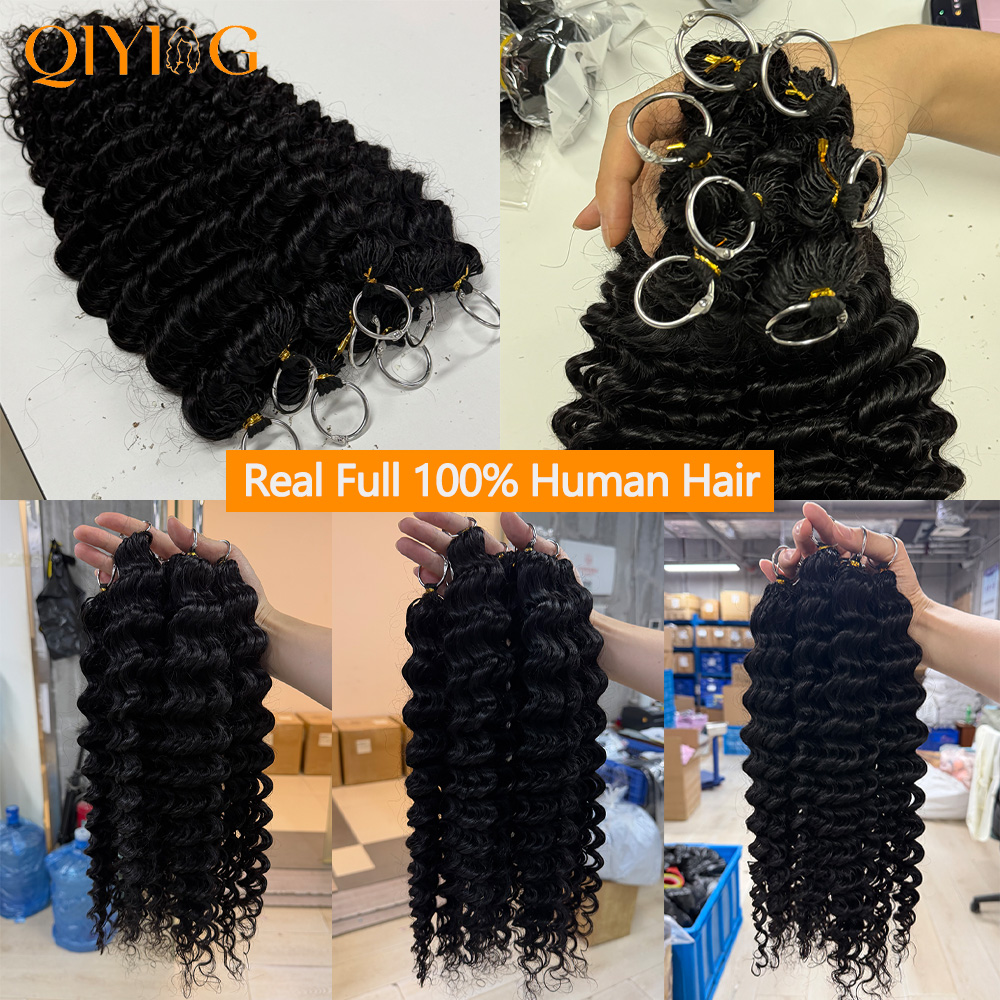 12A Deep Wave Crochet Human Ha - Water Wave Bulk Human Hair For Braiding 评论和价格