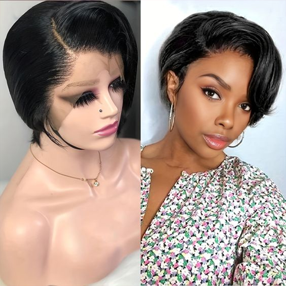 Pixie Cut Wigs Human Hair 100% - Short Pixie Cut Wig Human Hair Cheap 评论和价格